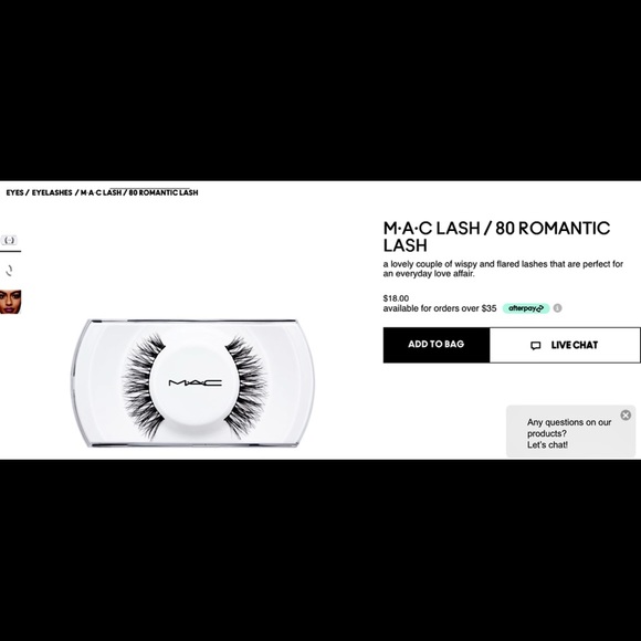 🖤5/$25 NEW MAC Lash/80 Romantic Lashes🖤 - Picture 2 of 5